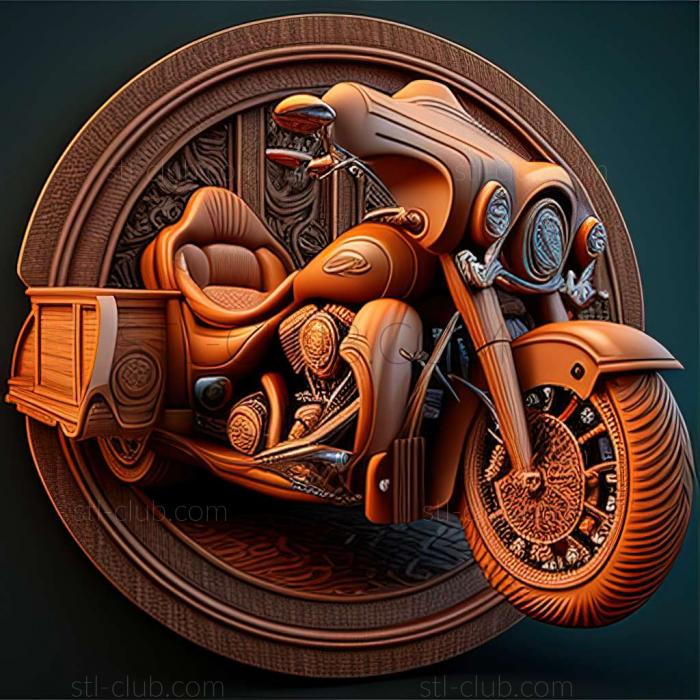 3D модель Harley Davidson CVO Tri Glide (STL)